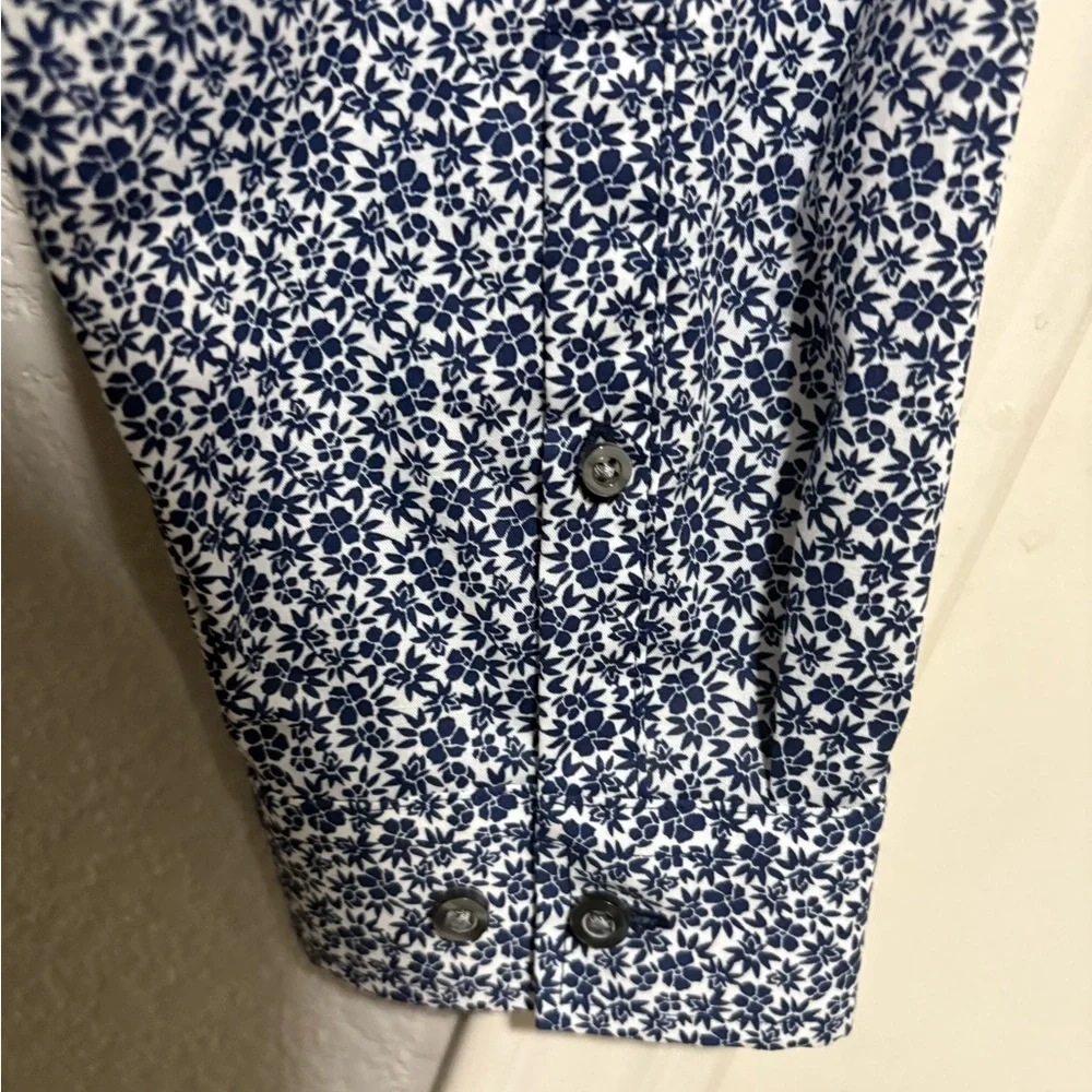 JF J.Ferrar Navy Floral Shirt - Picture 5 of 8